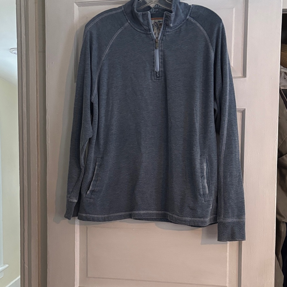 Margaritaville Men's Gray Zip-Up Sweater